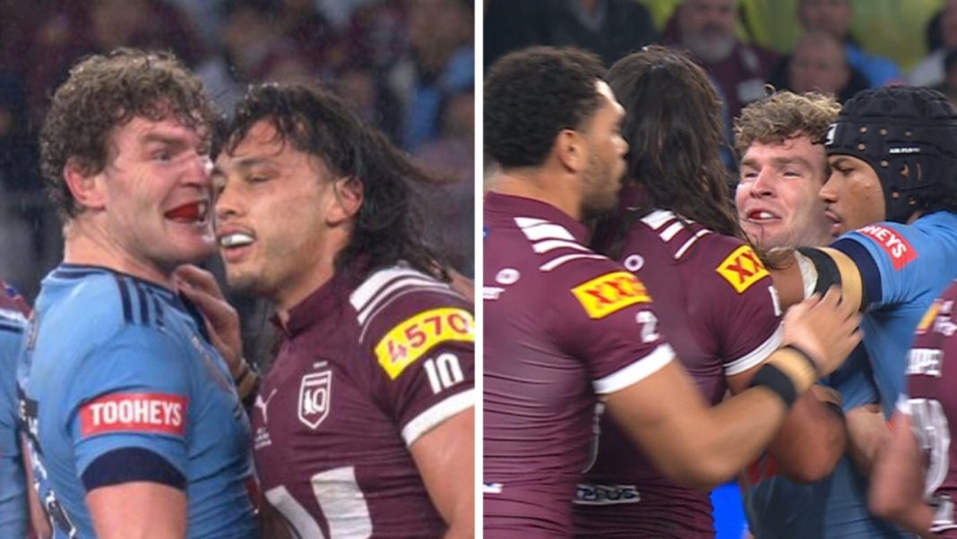 Origin battle explodes as ‘thunderous’ shot, feisty reaction lights fuse